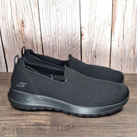 Skechers Go Walk Joy Gen 5 Goga Mat Stretch Black Slip on Shoe Women's Size 8 - Picture 3 of 9
